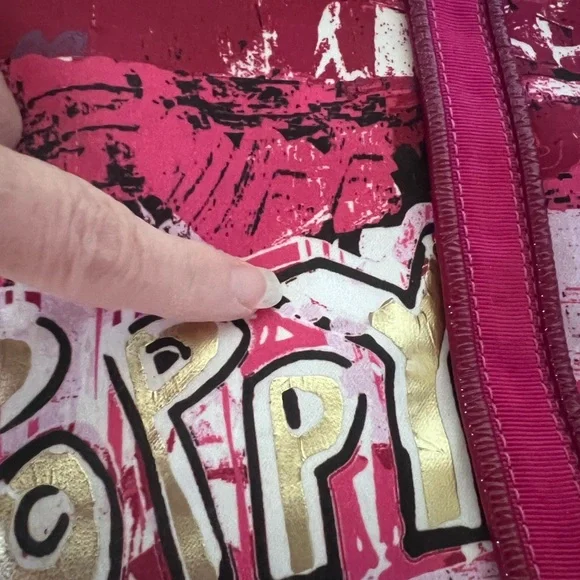 SOLD Coach Poppy Graffiti Graphic Tote Bag - Picture 6 of 13